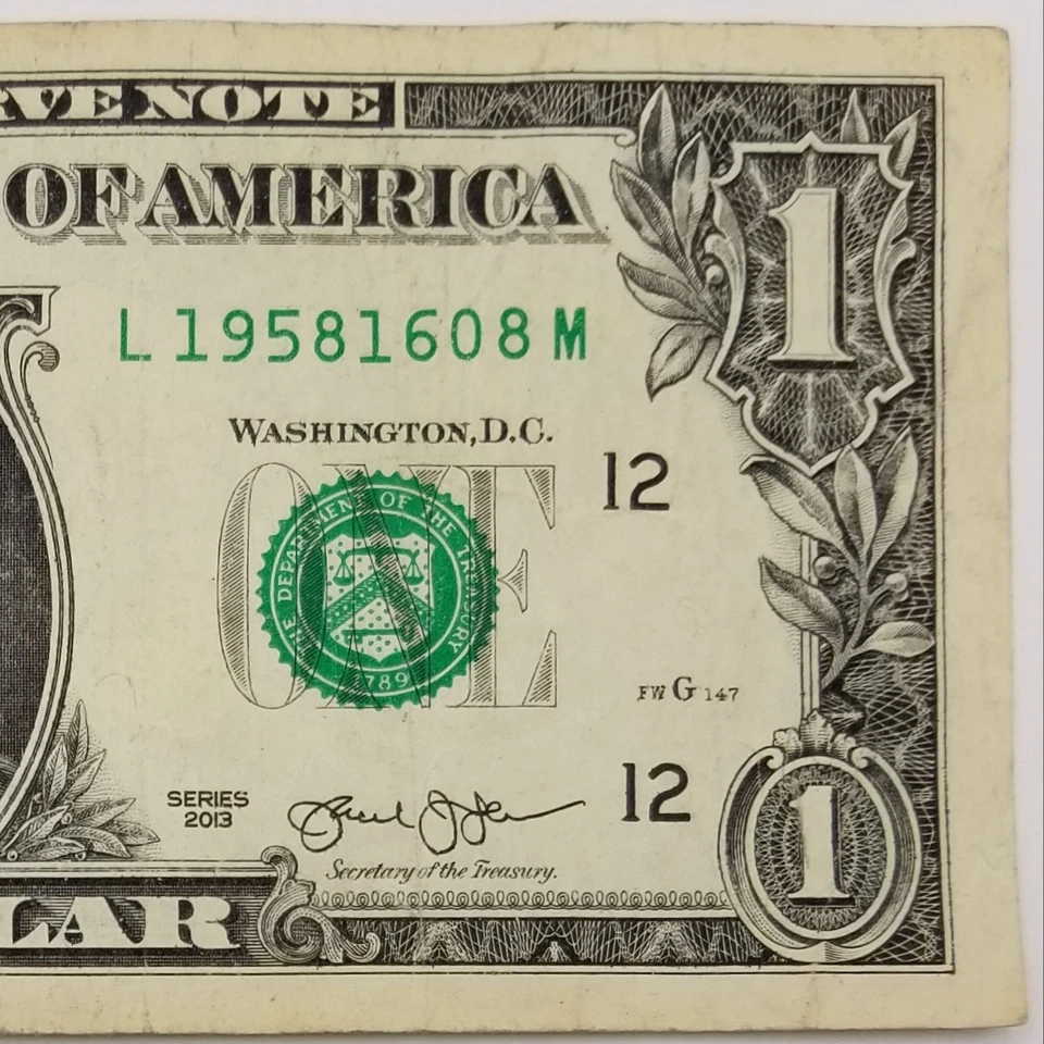 Madonna's Birthday August 16, 1958 Serial Number Dollar U.S. 2013 L M Nobel Note - Image 3 of 4