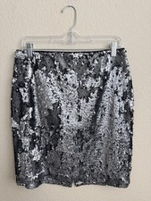 BNWT - Calvin Klein Silver Sequin Skirt - Brand New Condition - Never Worn