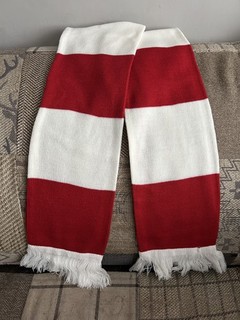 Morecambe FC Football Scarf from 1985/86 season Vintage Red & White Bar 99p