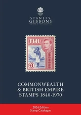 2026 COMMONWEALTH & EMPIRE STAMPS 1840-1970 by Stanley Gibbons Hardcover Book