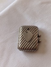 Antyczna poduszka do stempli metalowe etui na stempel podróżny | Berlin S.W. 29 Kreuzberg | 1900