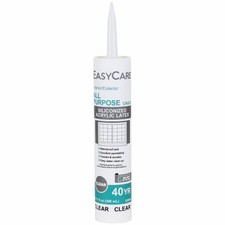 All Purpose Caulk, Acrylic Latex with Silicone, Clear, 10.1-oz. - 7079808732