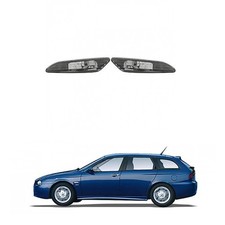 Seitenblinker Set Schwarz Klarglas Links Rechts für Alfa Romeo 156 ab 1997-2003