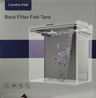 Complete 1.2 Gallon Fish Tank Starter Kit w/ LED Light, Filter For Small Fish