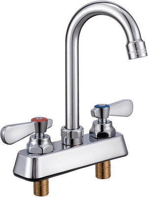 Leak-Free Commercial Sink Faucet 4 Inch Center 2 Hole, Commercial Handwash Sink