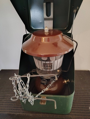 #ad #ad Vintage Coleman Lantern 275 In Metal Guillotine Case Pyrex Globe 11 78 $229.00
