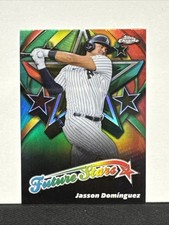 Jasson Dominguez 2025 Topps Chrome #FS-10 Future Stars Insert Card Yankees