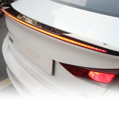 Aileron Arrière Universel 120cm avec Feux LED Intégrés - Finition Fibre de Carbo - Photo 1/4