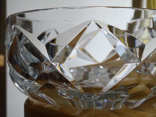 SAINT LOUIS CRISTAL MASSIF COUPE A FRUITS CENTRE DE TABLE MODELE ELYSEE SIGNER - Picture 3 of 11