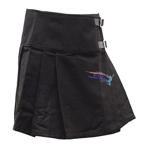 Ladies Womens Tartan Pleated Billie Kilt Skirt Leather Buckled Straps  - Picture 11 of 34