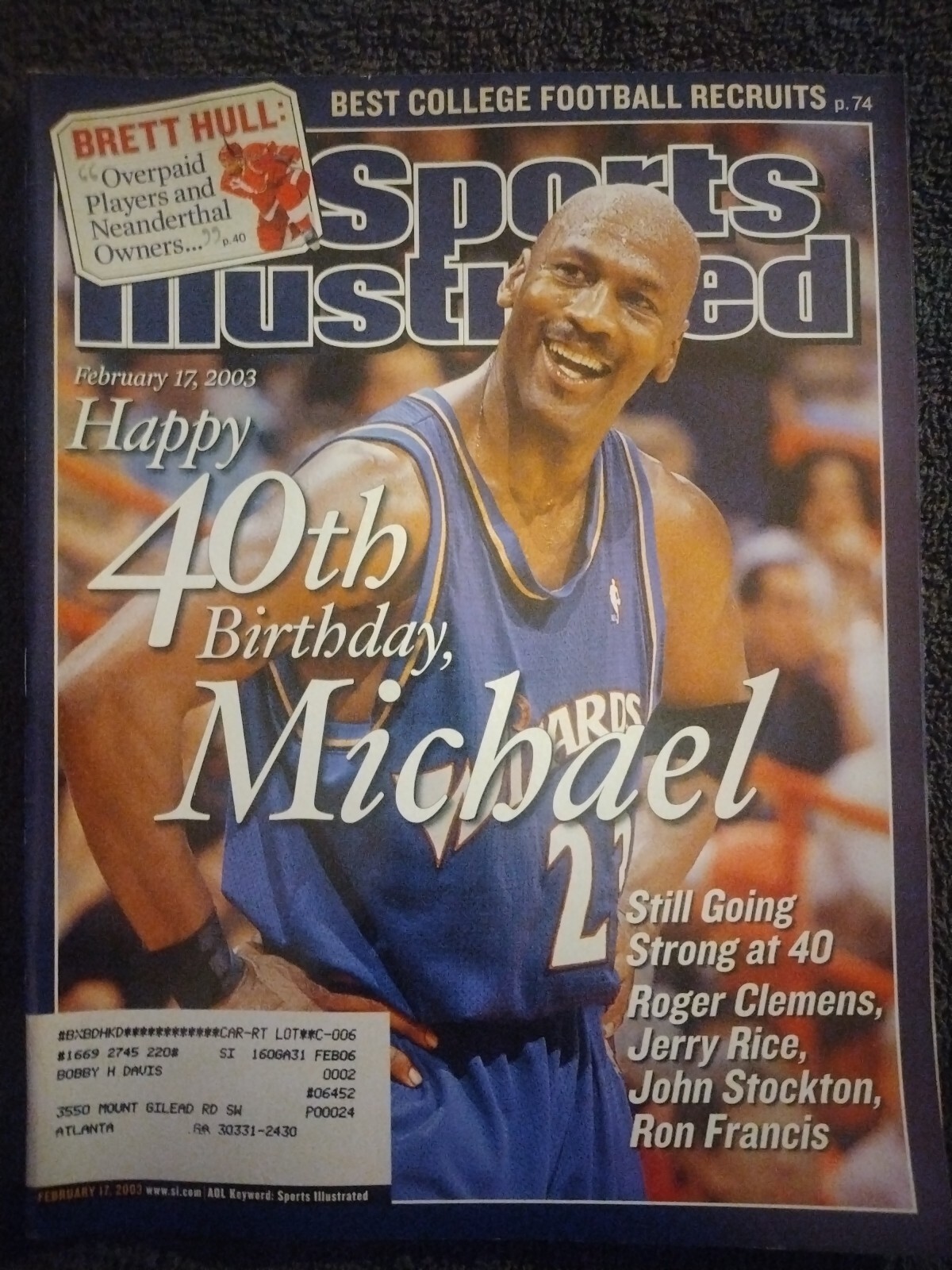 back issue Sports Illustrated magazine: Basketball/ Michael Jordan at 40 (2003)