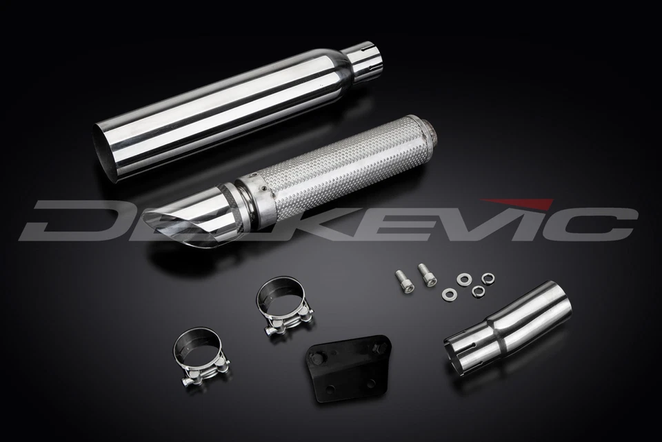 Suzuki S40 Boulevard LS650 Savage 1986-2019 16" silenciador de acero inoxidable punta de corte de barra Foto 3 de 4