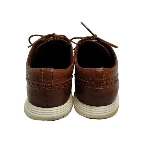 Cole Haan Grand Wingtip Oxfords Mens Size US 9.5 Brown Shoes C29414 - Picture 4 of 7