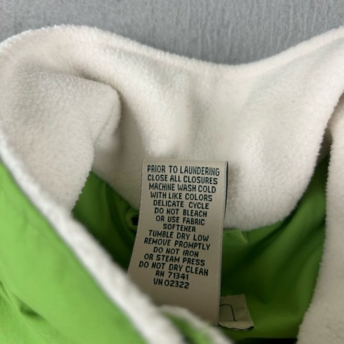 LL Bean Vest Womens Medium Regular Green Nylon Full Zip Pockets Jacket - Picture 4 of 9