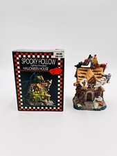 Vtg 1995 Spooky Hollow Lighted Porcelain Hotel Halloween House Ghost   NO CORD  