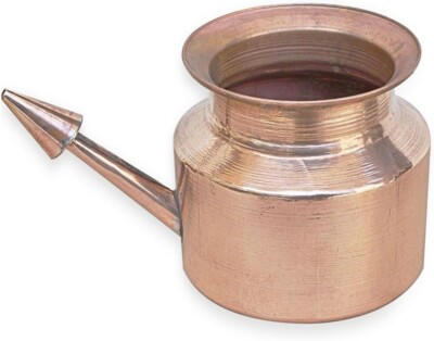 Pure Copper Traditional Hindu Pooja Neti Lota Ramjhara Prayer Kalash Item Pot