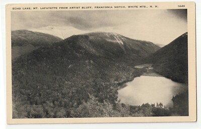 Echo Lake-Mt. Lafayette from Artist Bluff-Franconia Notch-White MTs, NH-gloss