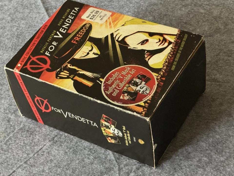 V for Vendetta: 2-Disc Collector's Edition w/ Mask Art Cards DVDs Slipcover rare - Image 2 of 4