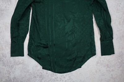 Balmain H&M Women's Silk Long Sleeve Blouse Shirt Top Size US 6