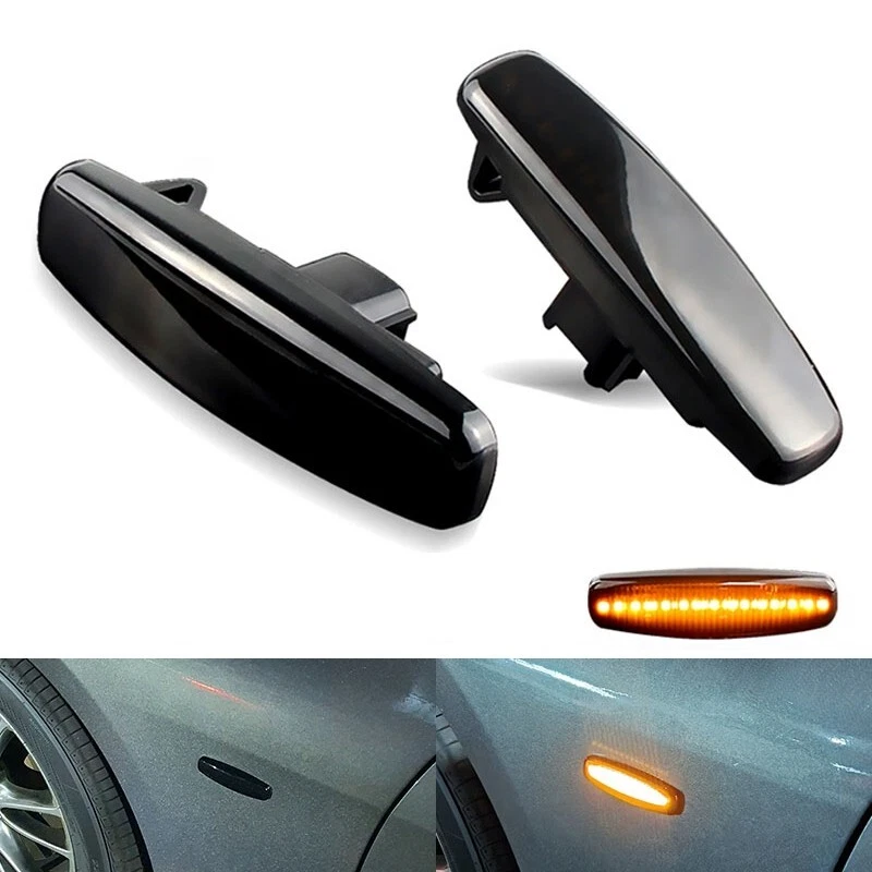 2x Luces LED marcadoras laterales ámbar humo para Infiniti M35 M45 G25 G35 G37 JX35 QX60 Foto 2 de 4