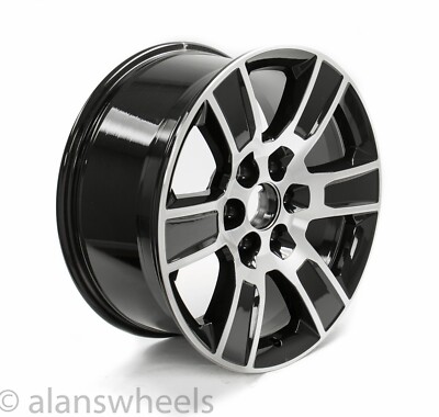 1 Single Chevy Silverado Avalanche Black Machined 20” Wheel Rim