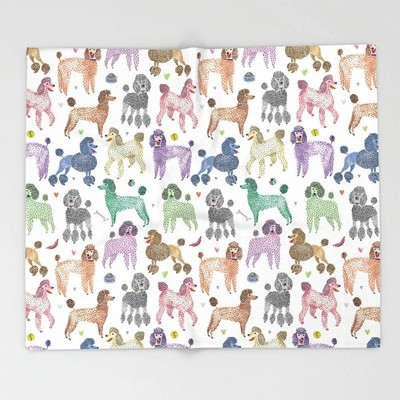 poodle throw blanket