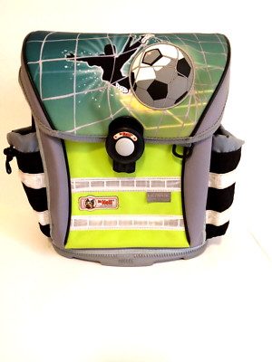 Mc Neill Reflecting School Backpack Padded Back Made in Germany Soccer Themed