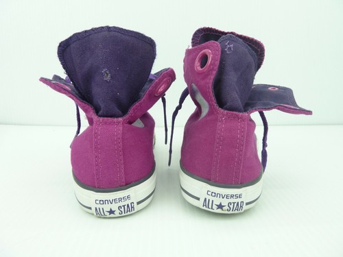 Converse Chuck Taylor All Star High 650054F Purple Bow Tie Shoes Womens Size 6 - Picture 6 of 9