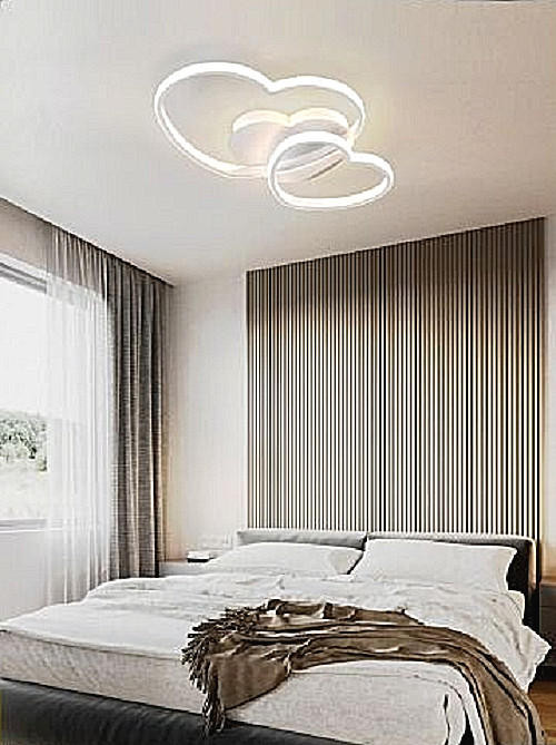 x Plafoniera Lampada Soffitto Led 31W 6500K Cuore  PN-05BF Bianco Freddo uni
