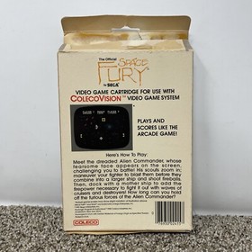 1983 Colecovision Space Fury In Box NO Manual