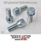 4x Wheel Bolt Conical Seat M12x1.5 Thread Length 28 mm Rim Screw