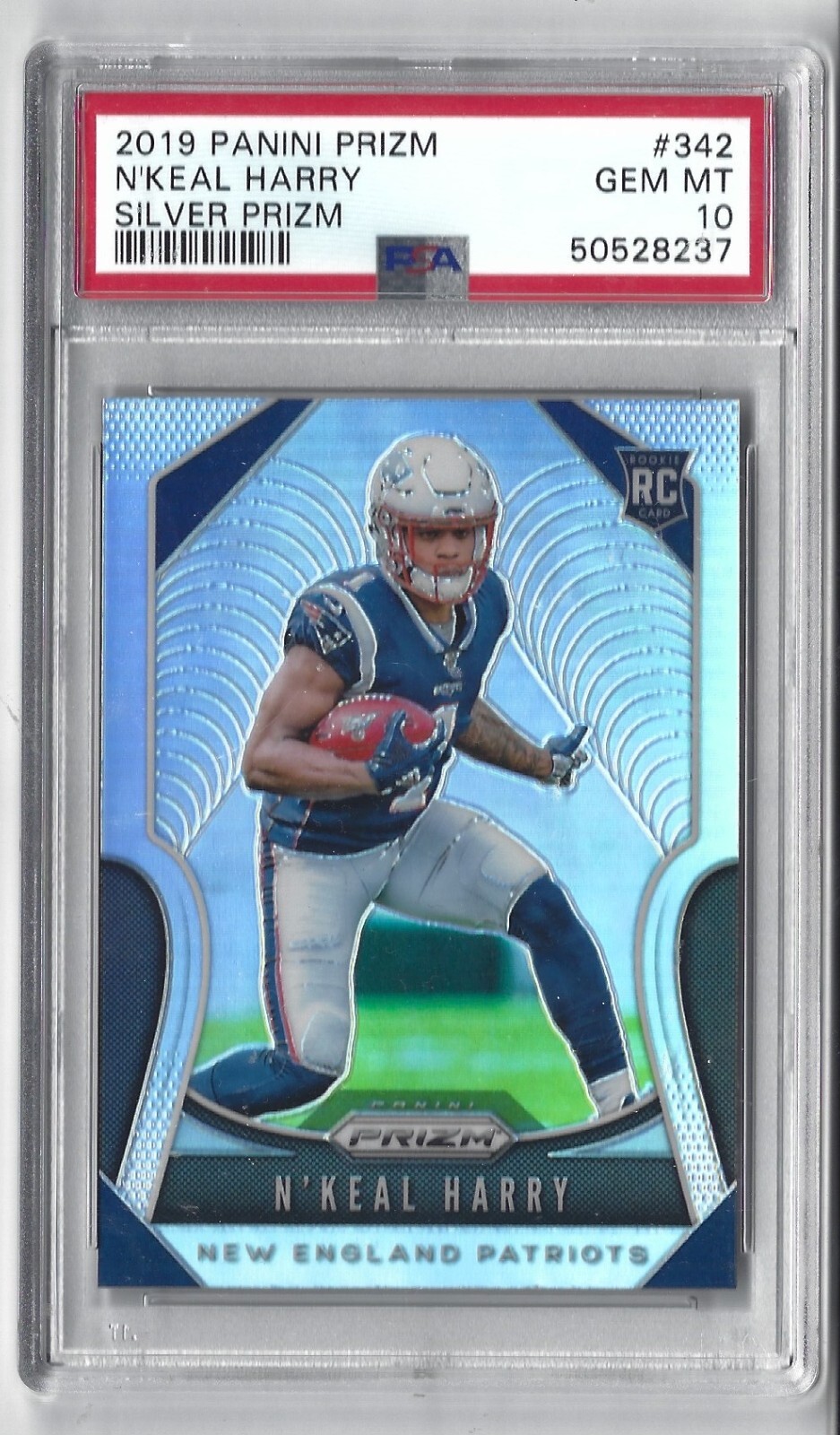 2019 Panini Prizm Rookie RC Silver N'Keal Harry #342 | PSA 10 GEM MINT | SP
