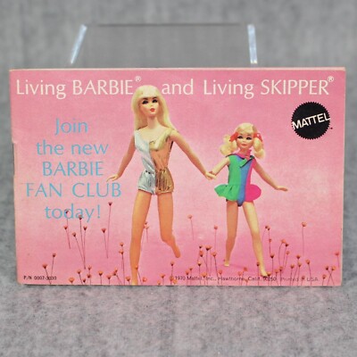 BARBIE MATTEL Vintage Doll 1970s Booklet Living Barbie Rare HTF Catalogue Ver. B