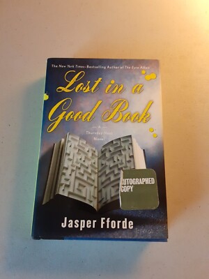 SIGNED Lost in a Good Book by Jasper Fforde (2003, Hardcover) 1st, VG+