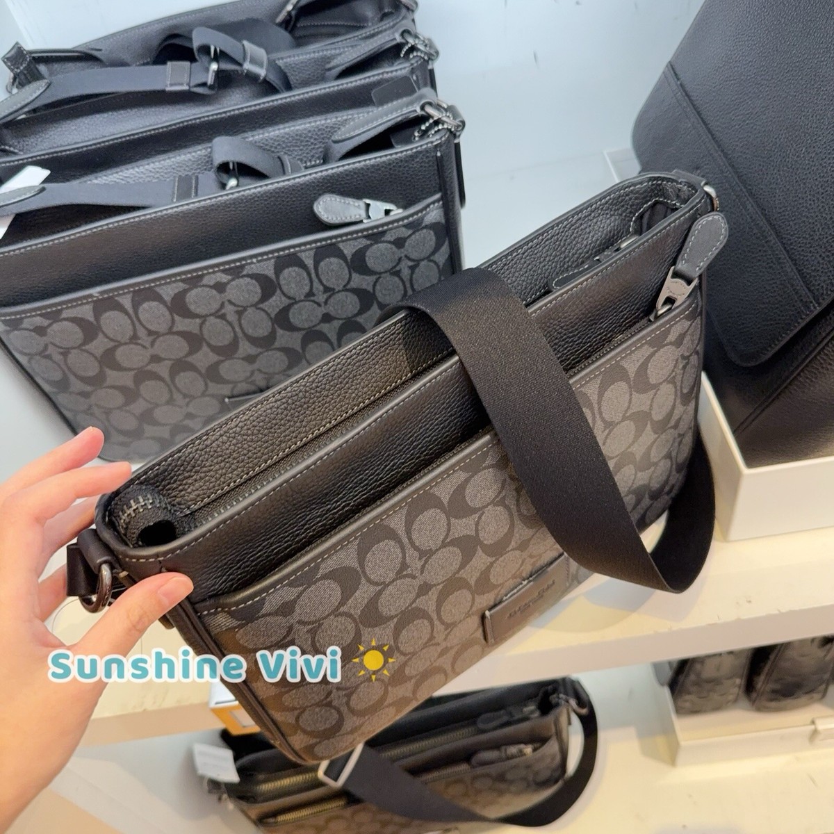 NWT Coach District Crossbody Signature Canvas Shoulder bag CH078