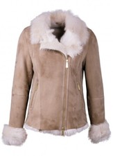 Toscana Sheepskin Jacket Beige Size Uk 18 " Rp " £799 "