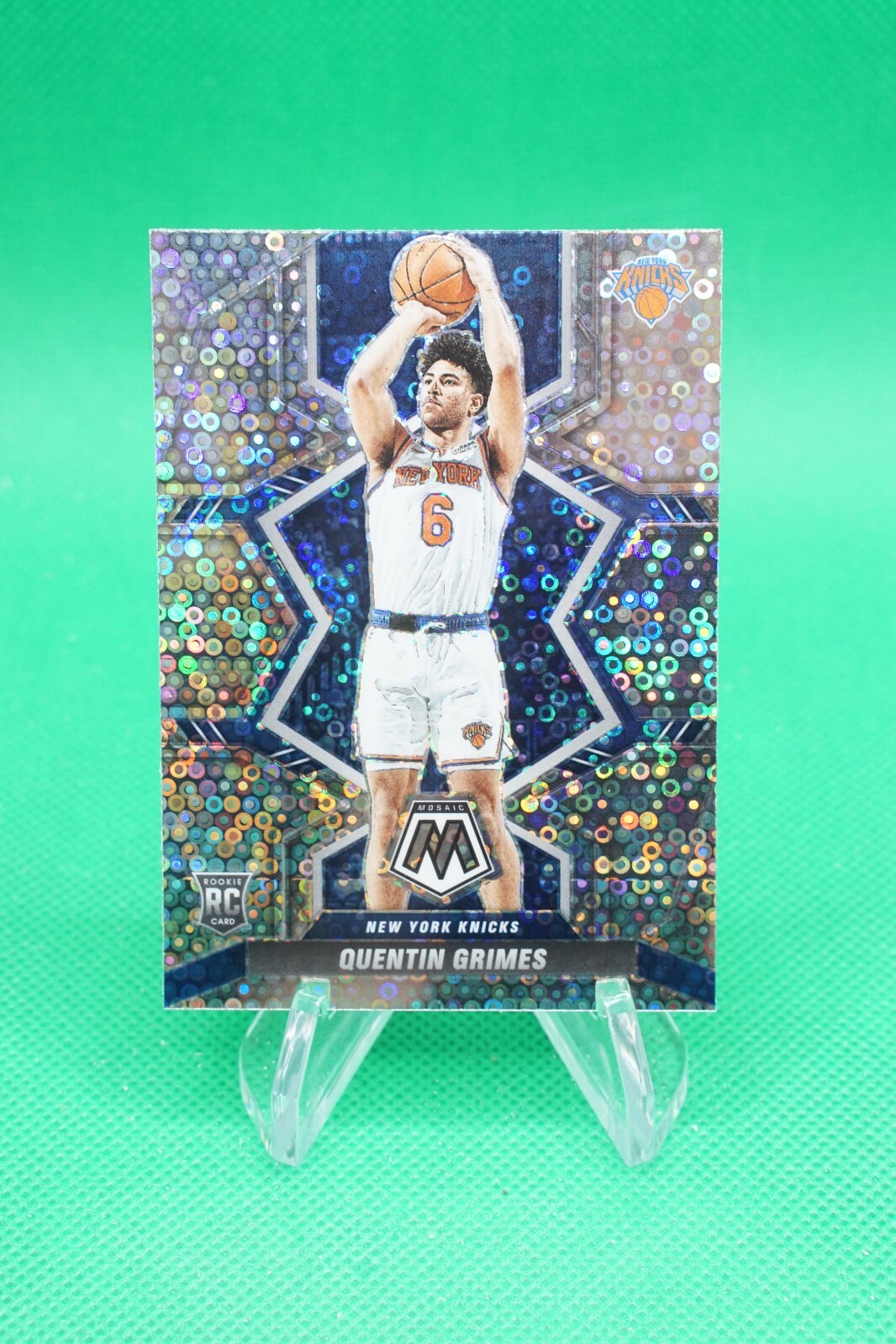 2021-22 Mosaic Base Rookies Mosaic Fast Break Silver #223 Quentin Grimes BG6