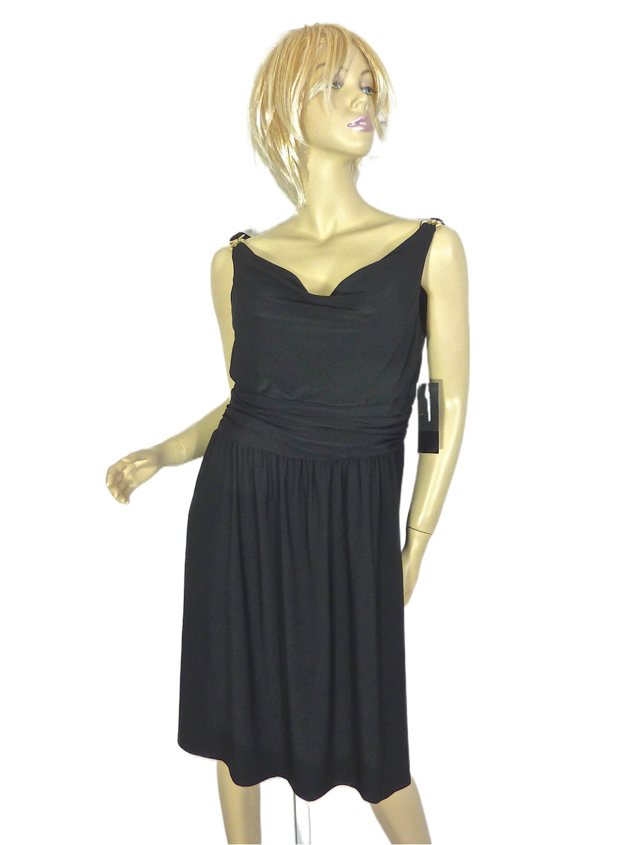 jones new york black cocktail dress NWT $124 JONES NEW YORK BLACK DRESS 12 SLEEVELESS COCKTAIL STRETCHY GOWN