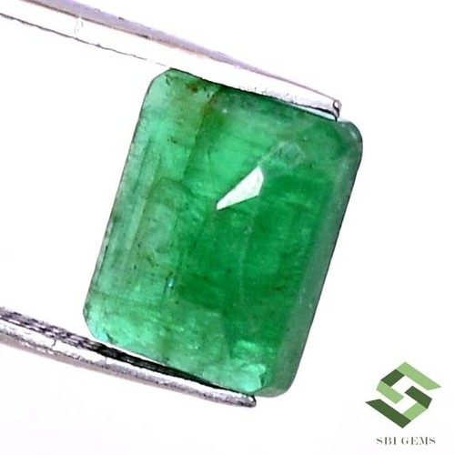 9x7 mm Certified Natural Emerald Octagon Cut 2.44 CTS Untreated Loose Gemstone - Picture 6 of 6