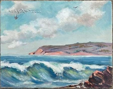1930s La Jolla, CaLiFoRnia Painting by Listed Impressionist ROI CLARKSON COLMAN