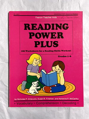 Reading Power Plus: 100 Worksheets For A Reading Skills Workout, Grades 1-6 Cri