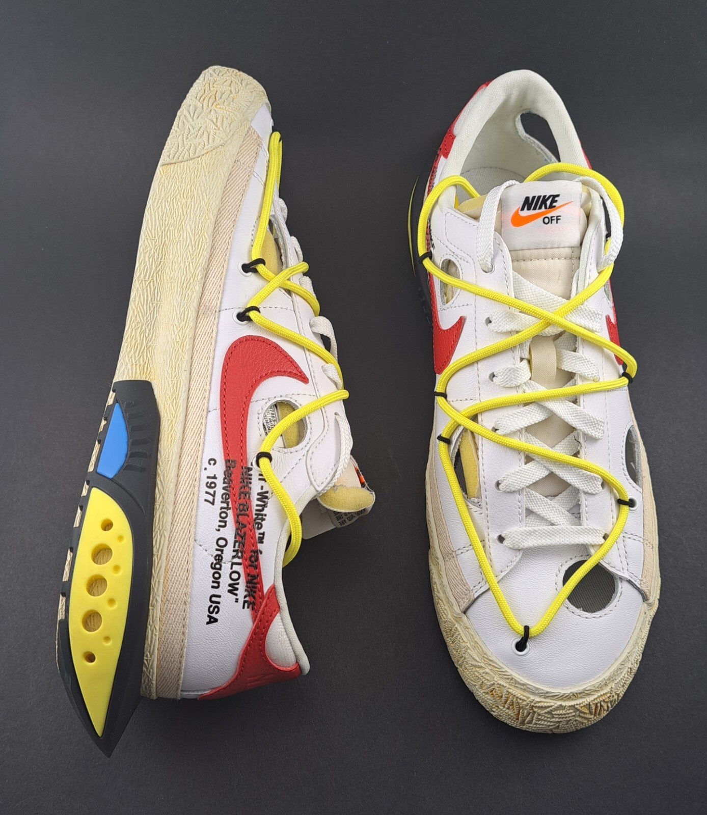 OFF WHITE X NIKE Taglia 10 Nike Blazer bianco basso x bianco sporco 2022 DH7863 100 con scatola