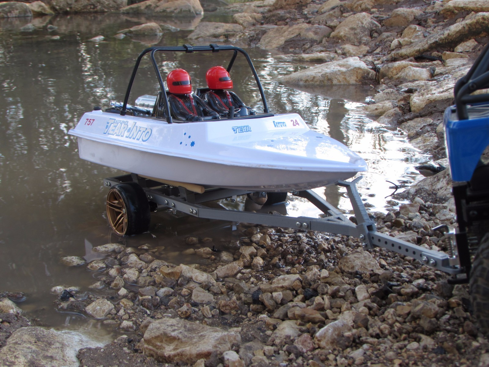 Radio Control Boat Trailer frame KIT NO WHEELS NO AXLE for rc boat nqd