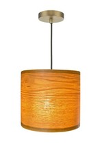 20cm Light Ash Oak wooden pendant lampshade for ceiling, veneer light shade