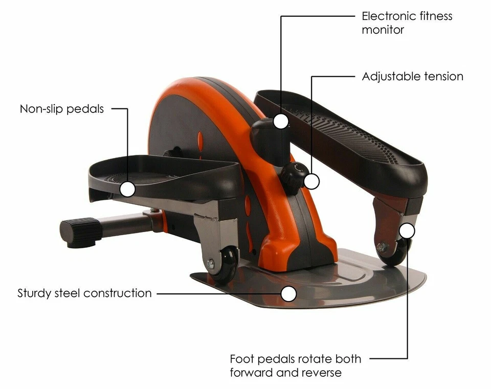 Stamina InMotion Compact Strider Elliptical Machines Cardio Workout Orange NEW - Image 2 of 4
