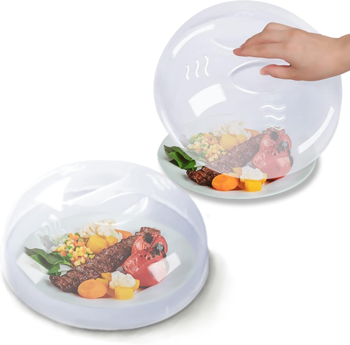 Microwave Cover for Food 2PCS Microwave Splatter Cover Large Microwave Plate ... - Picture 7 of 12