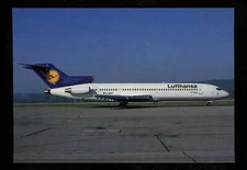 Aviation Airplane Airline postcard Lufthansa Boeing 727-230 D-ABKT Zurich JJ 95