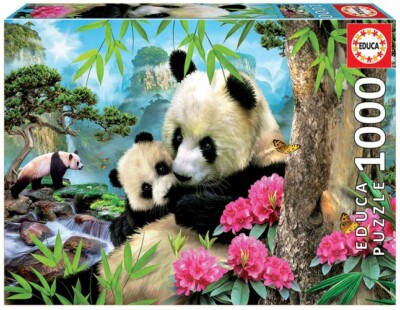 EDUCA Puzzle Morning Panda 1000 Teile Howard Robinson Neu & OVP