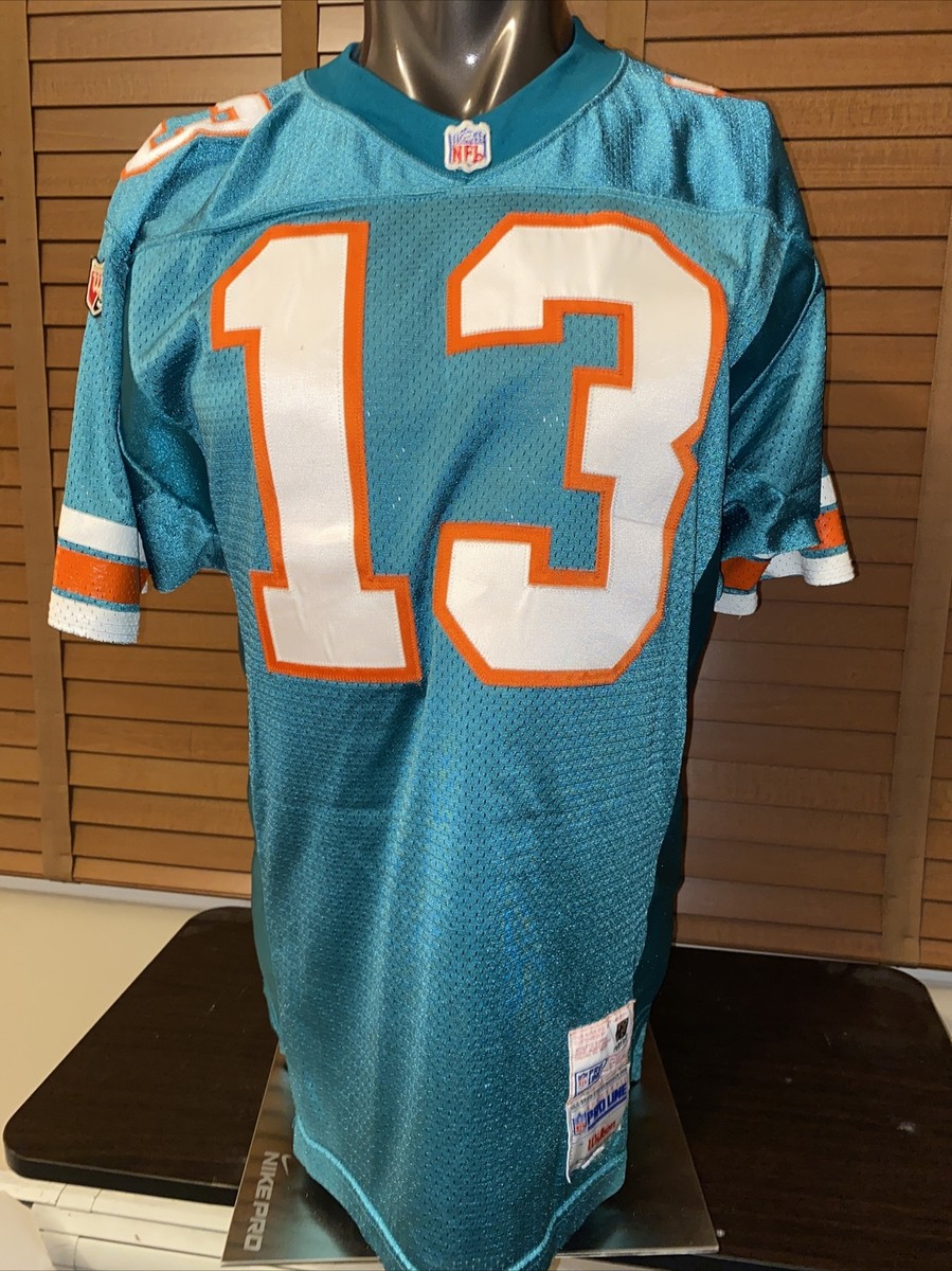 MIAMI DOLPHINS “NEELY” #13 VINTAGE WILSON PRO LINE AUTHENTIC AQUA