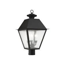Livex Lighting 2169-04 Mansfield 3-Light Outdoor Post Head, Black